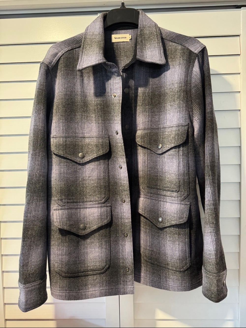Taylor Stitch Forester jacket in Ash Plaid